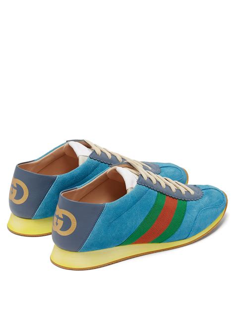 gucci sling bag blue|blue suede Gucci sneakers.